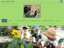 Tablet Screenshot of garderieacademiekinder.com